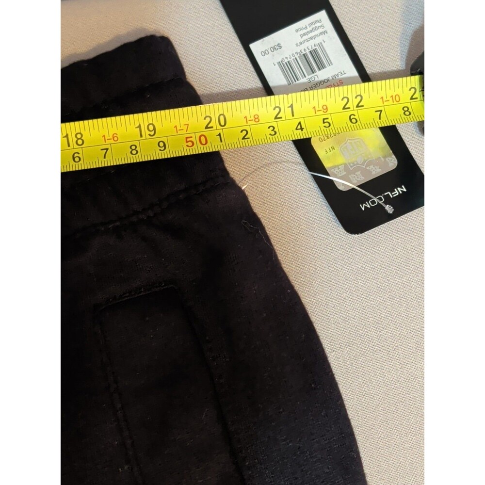 NFL Carolina Panthers Men's L Joggers Sweatpants Black NWT Licensed Fan Gear - Picture 7 of 7